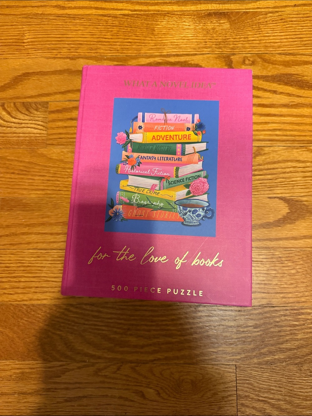 For the Love of Books 500-Piece Puzzle - Pink